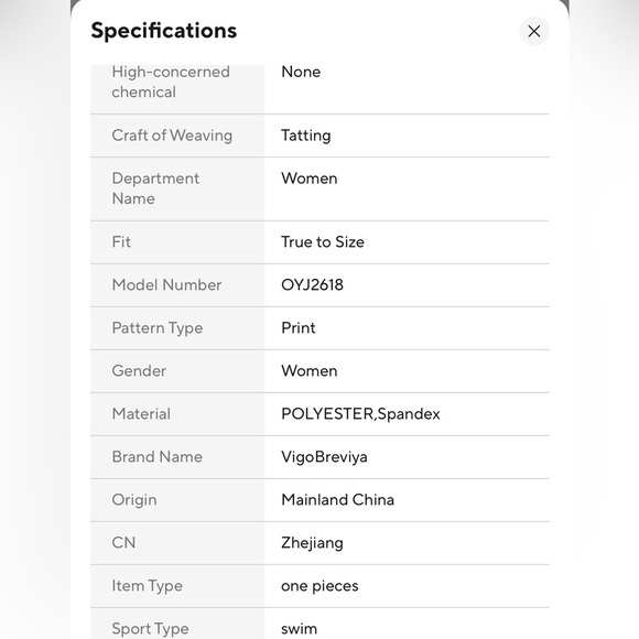 New Shein  2 Piece Swimwear Strapped Push UP One Piece Swimsuit - Picture 9 of 16